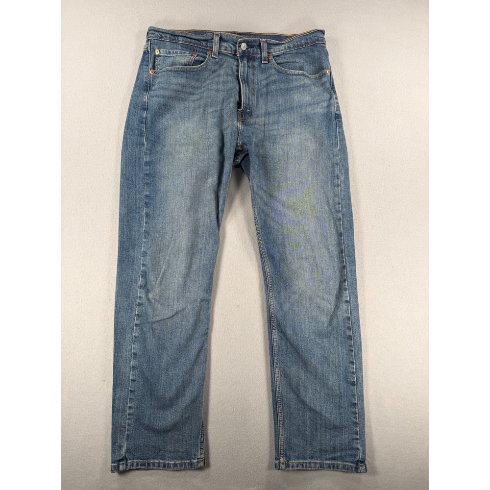 Levis 505 Regular Fit Straight Leg Mens Jeans Blue Denim W34 L30 Medium Wash